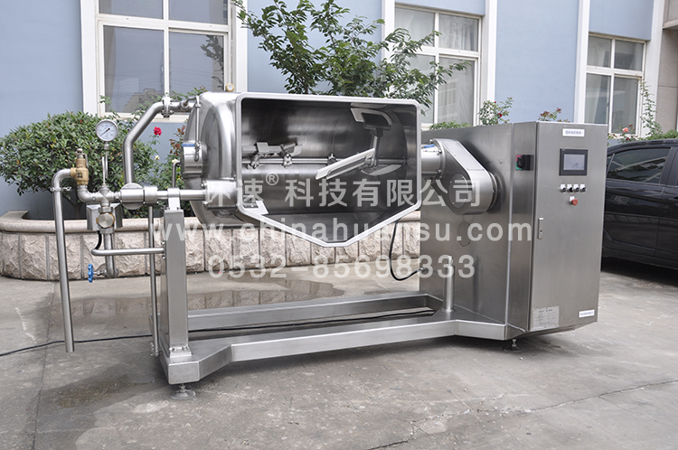 環(huán)速智能攪拌鍋WZJ-500臥式攪拌鍋、溫控系統(tǒng)不糊鍋         環(huán)速科技